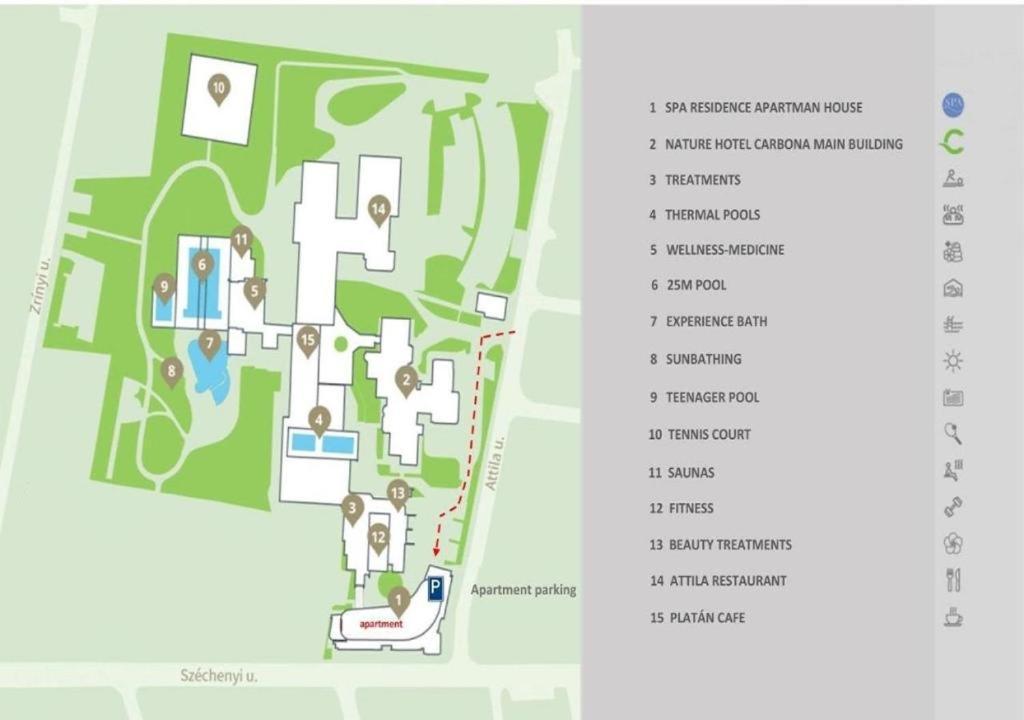 Spa Residence Carbona Royal Suites 1.11 Hévíz Εξωτερικό φωτογραφία